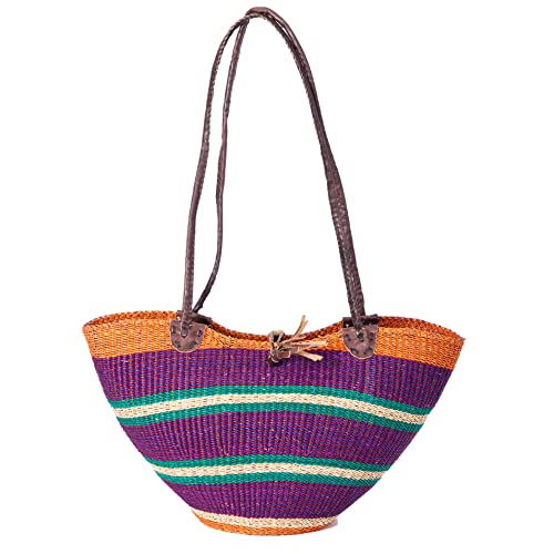 Handwoven Grass Basket<br>Shoulder Bag