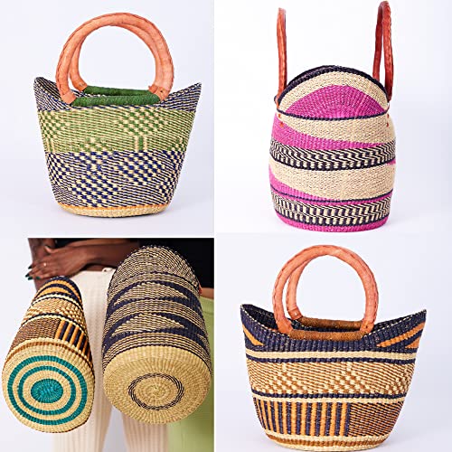 Handwoven Grass Basket<br>Winged Style