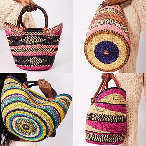 Handwoven Grass Basket<br>Winged Style