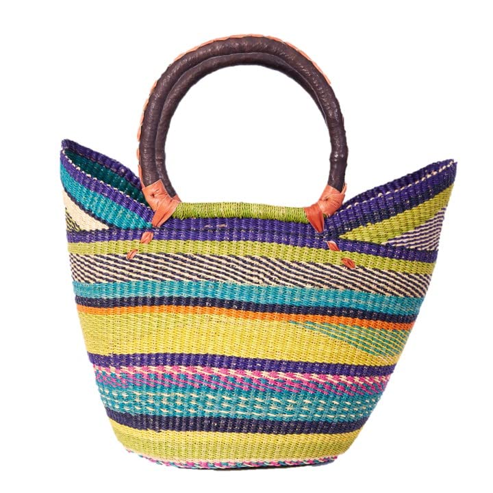 Handwoven Grass Basket<br>Winged Style