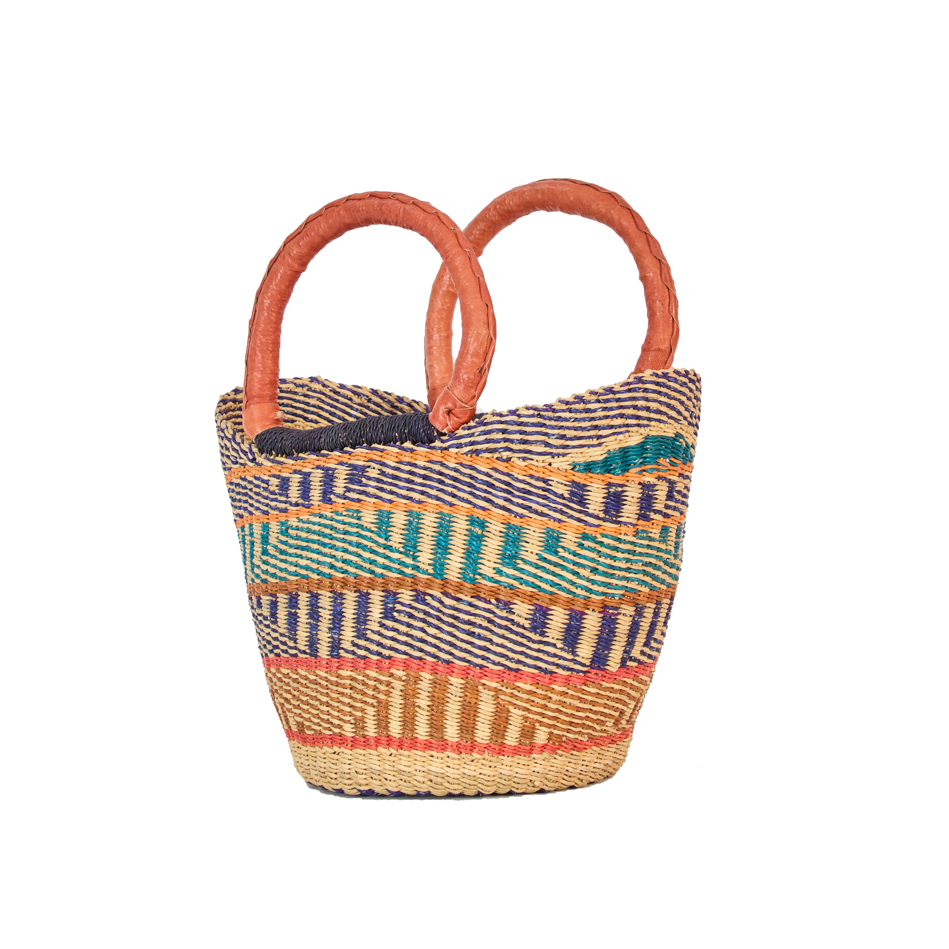 Handwoven Grass Basket<br>Winged Style