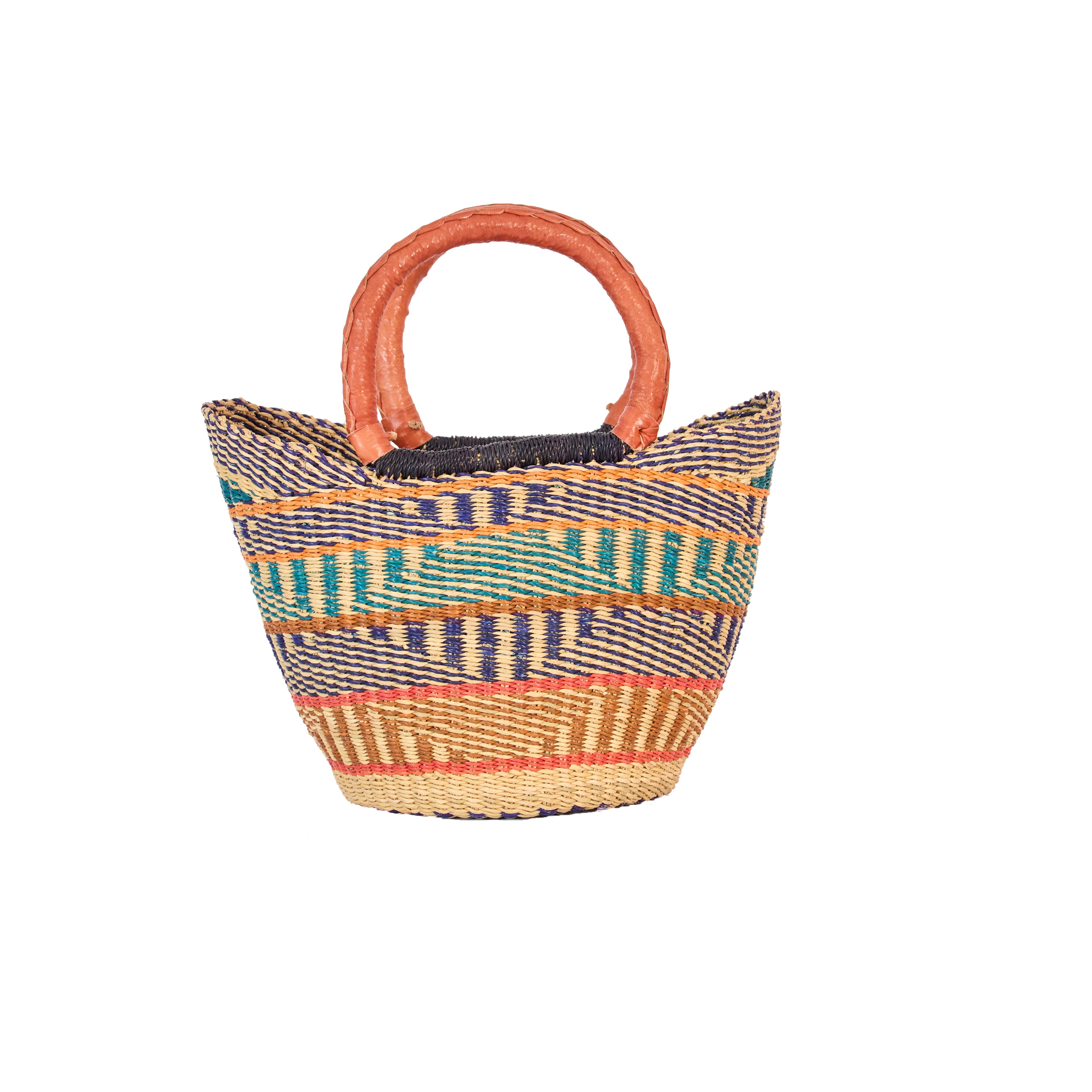 Handwoven Grass Basket<br>Winged Style