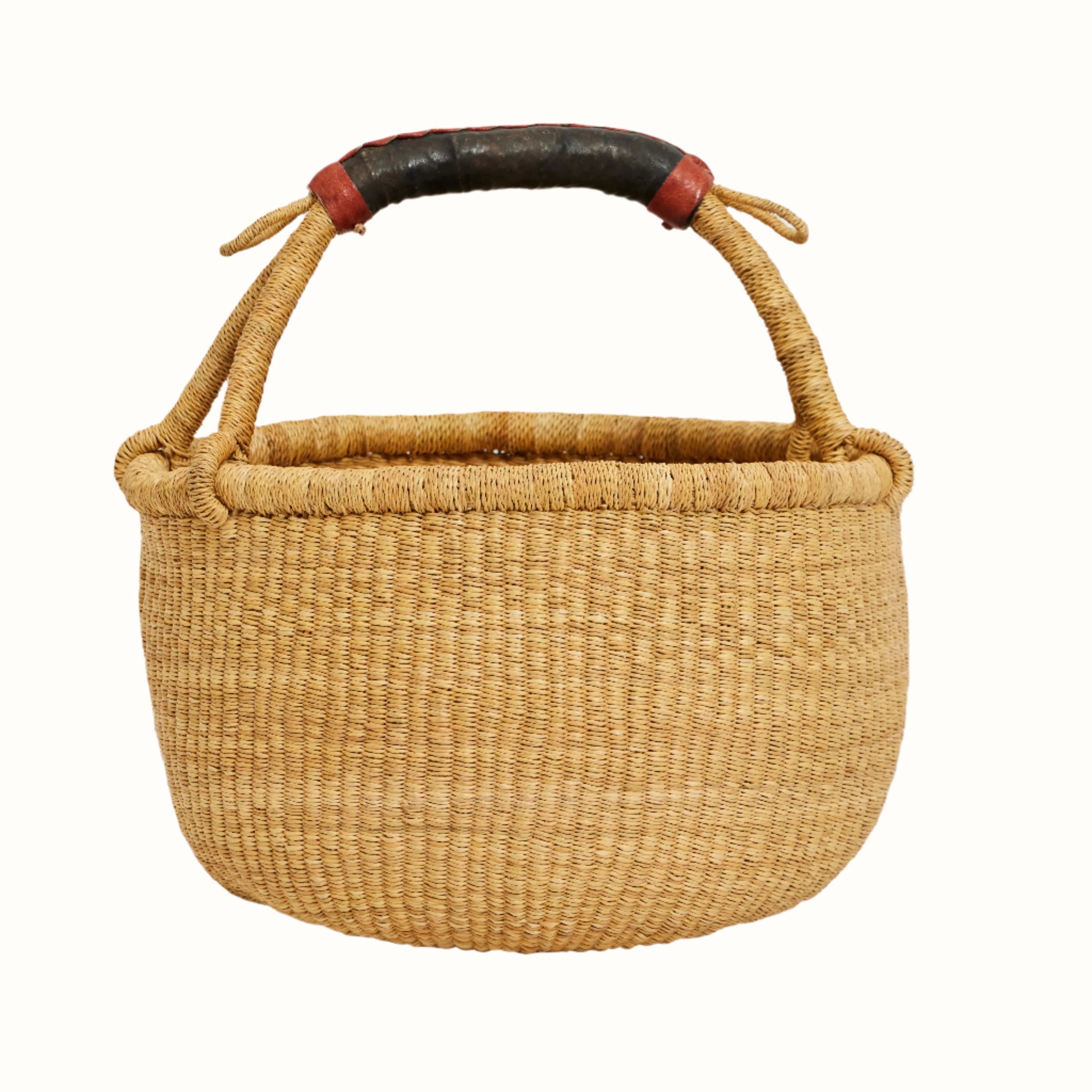 Handwoven Grass Basket<br>Market Style