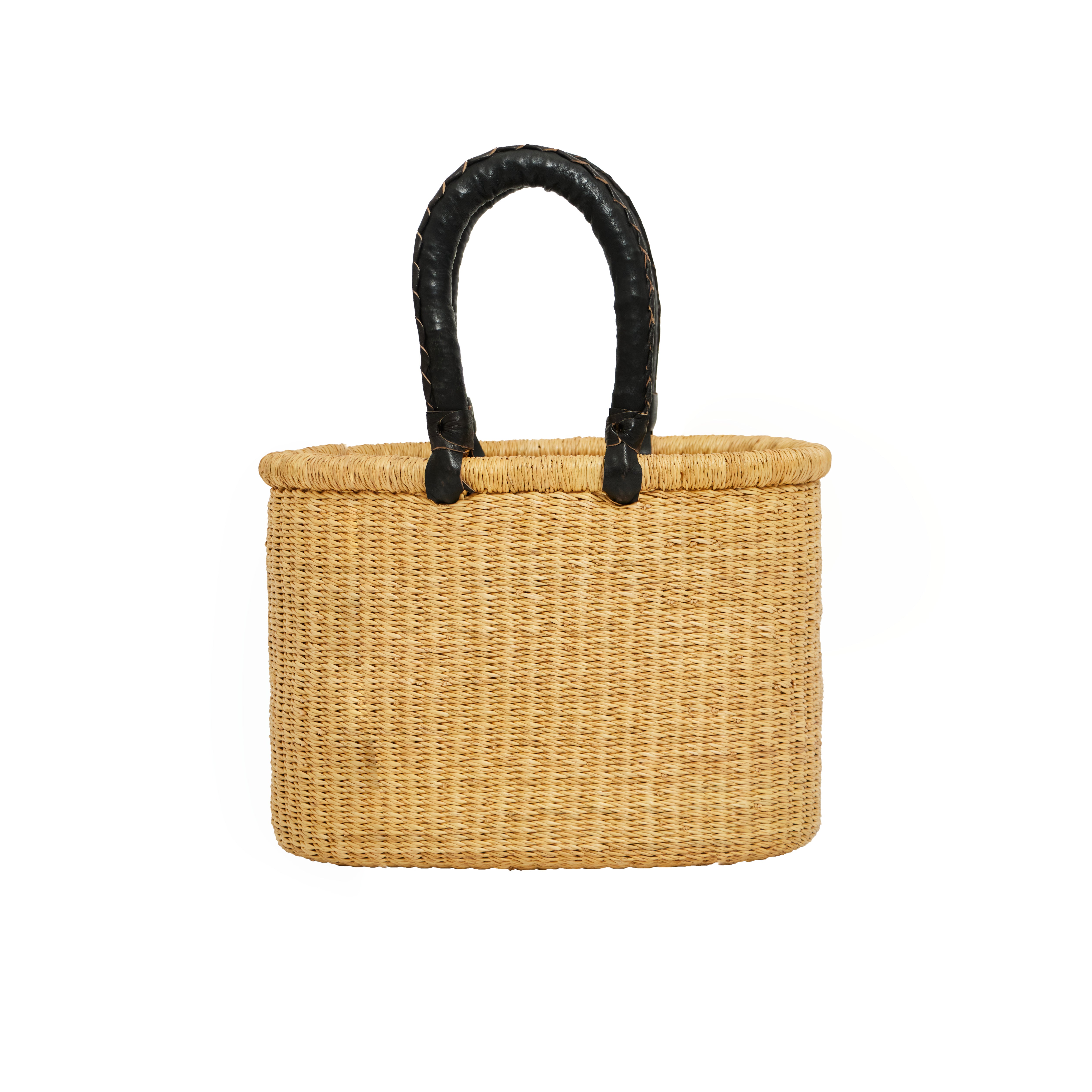 Handwoven Grass Basket<br>Oval Style