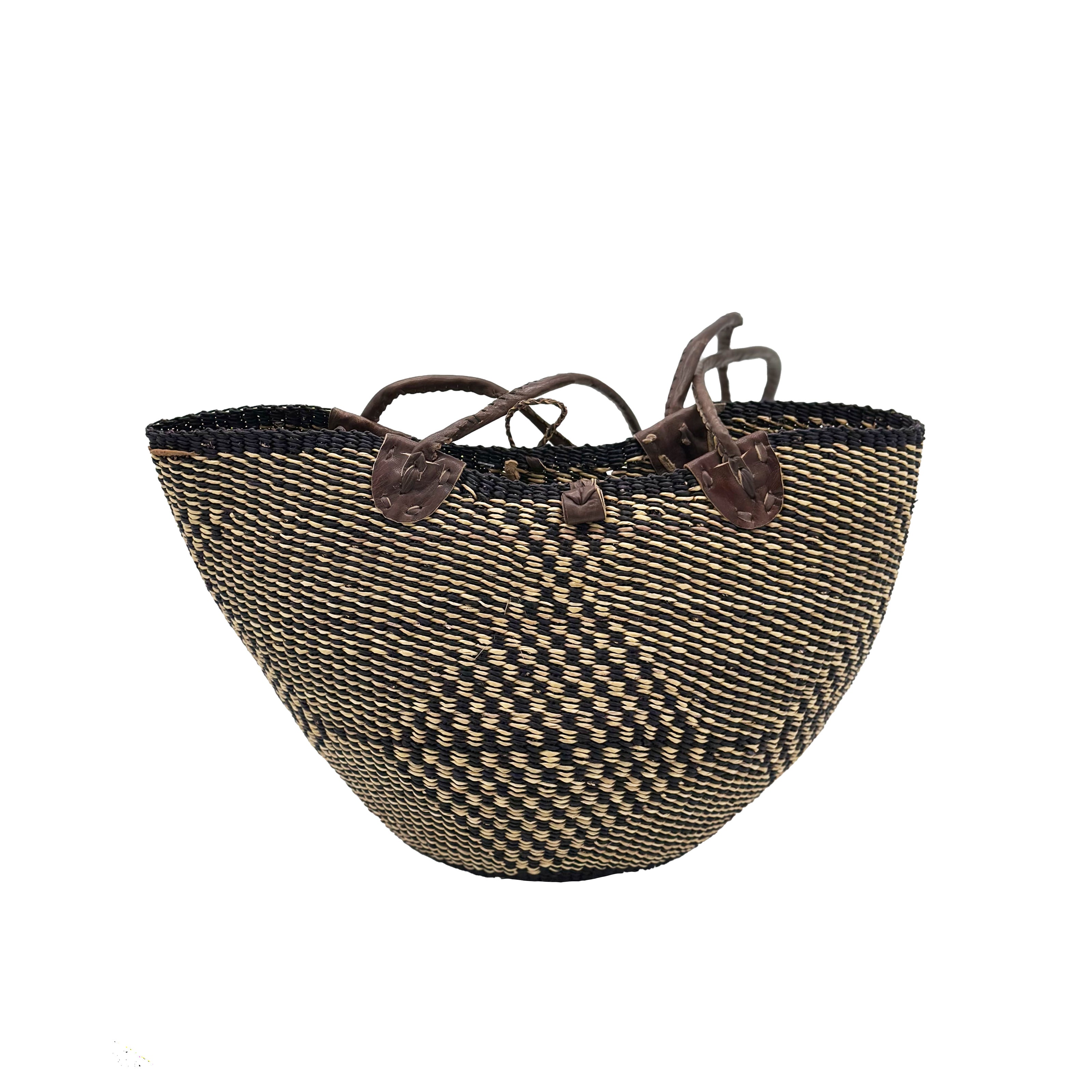 Handwoven Grass Basket<br>Shoulder Bag